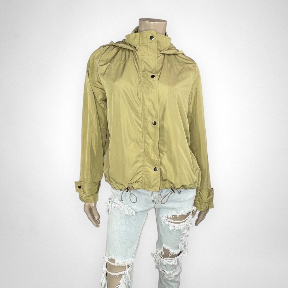 LOVE TREE Olive Green Lightweight Jacket LARGE with Hoodie‎ Transitional Fall - Picture 2 of 9